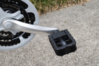 foldable pedal operating position
